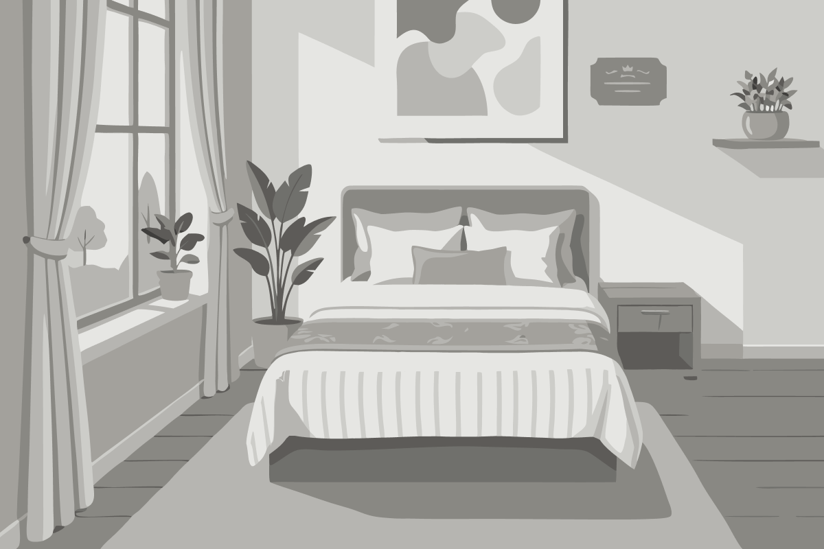 Suíte com Cama King-size e Banheira de Hidromassagem